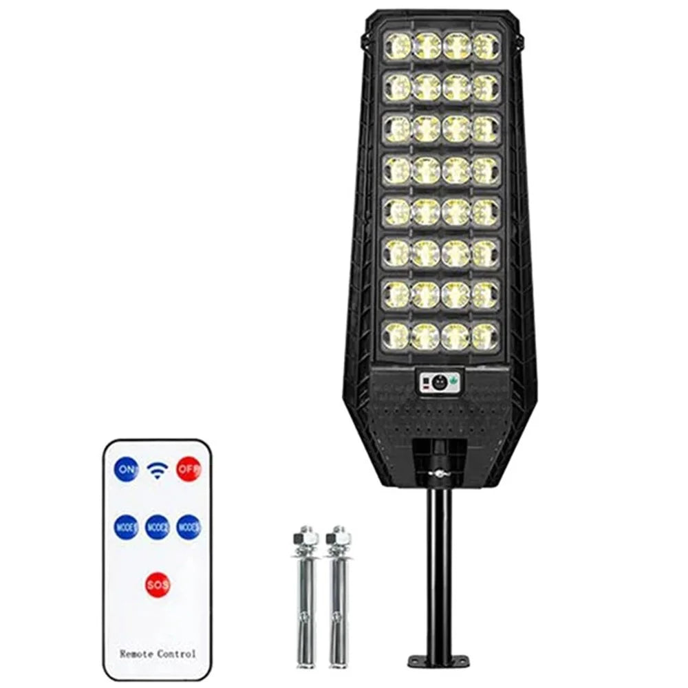 W7208-8 Human Motion Sensor Solar Light Waterproof Bright Garden Lamp (8 Rows) - 1