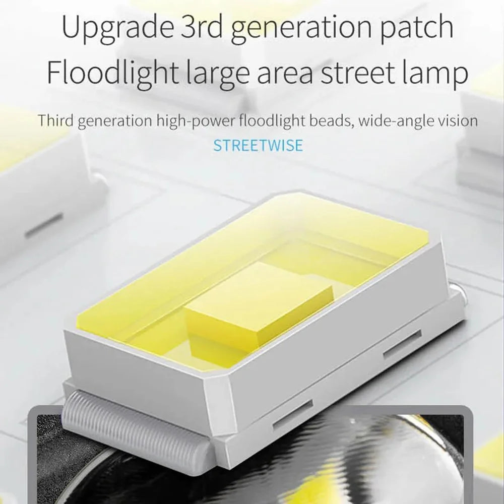 W7208-8 Human Motion Sensor Solar Light Waterproof Bright Garden Lamp (8 Rows) - 5