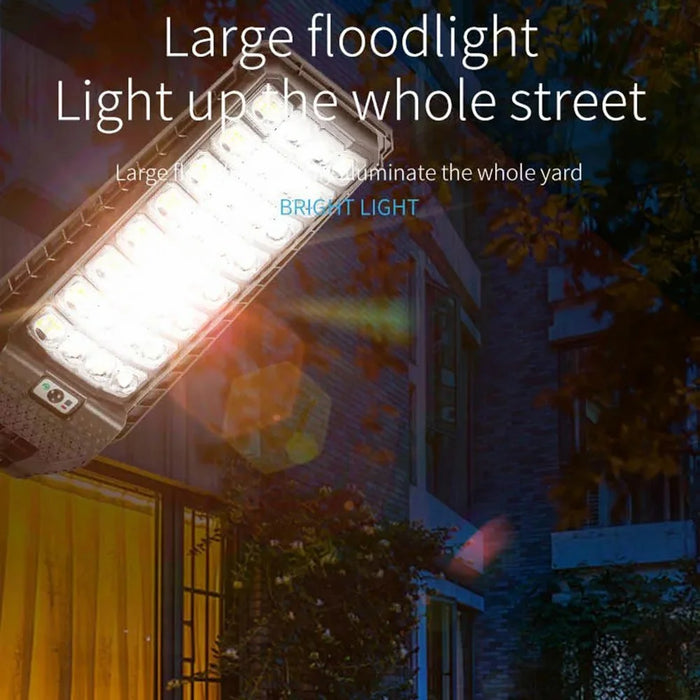 W7208-9 Human Motion Sensor Solar Light Waterproof Bright Garden Lamp (9 Rows) - 2