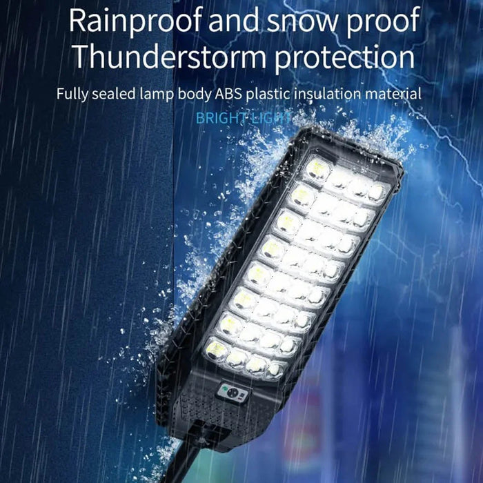 W7208-9 Human Motion Sensor Solar Light Waterproof Bright Garden Lamp (9 Rows) - 6