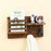 Rustic Wall-mounted Storage Rack Multifunctional Solid Wood Hanger Shelf - 2