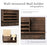 Rustic Wall-mounted Storage Rack Multifunctional Solid Wood Hanger Shelf - 5