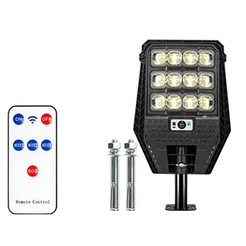 W7208-3 Outdoor Waterproof Home Yard Light Solar Powered LED Bright Garden Lamp (3 Rows) - 1