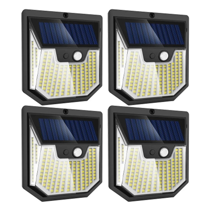4PCS Waterproof Human Motion Sensor Solar Lights High Brightness House Garden Lamps - 1