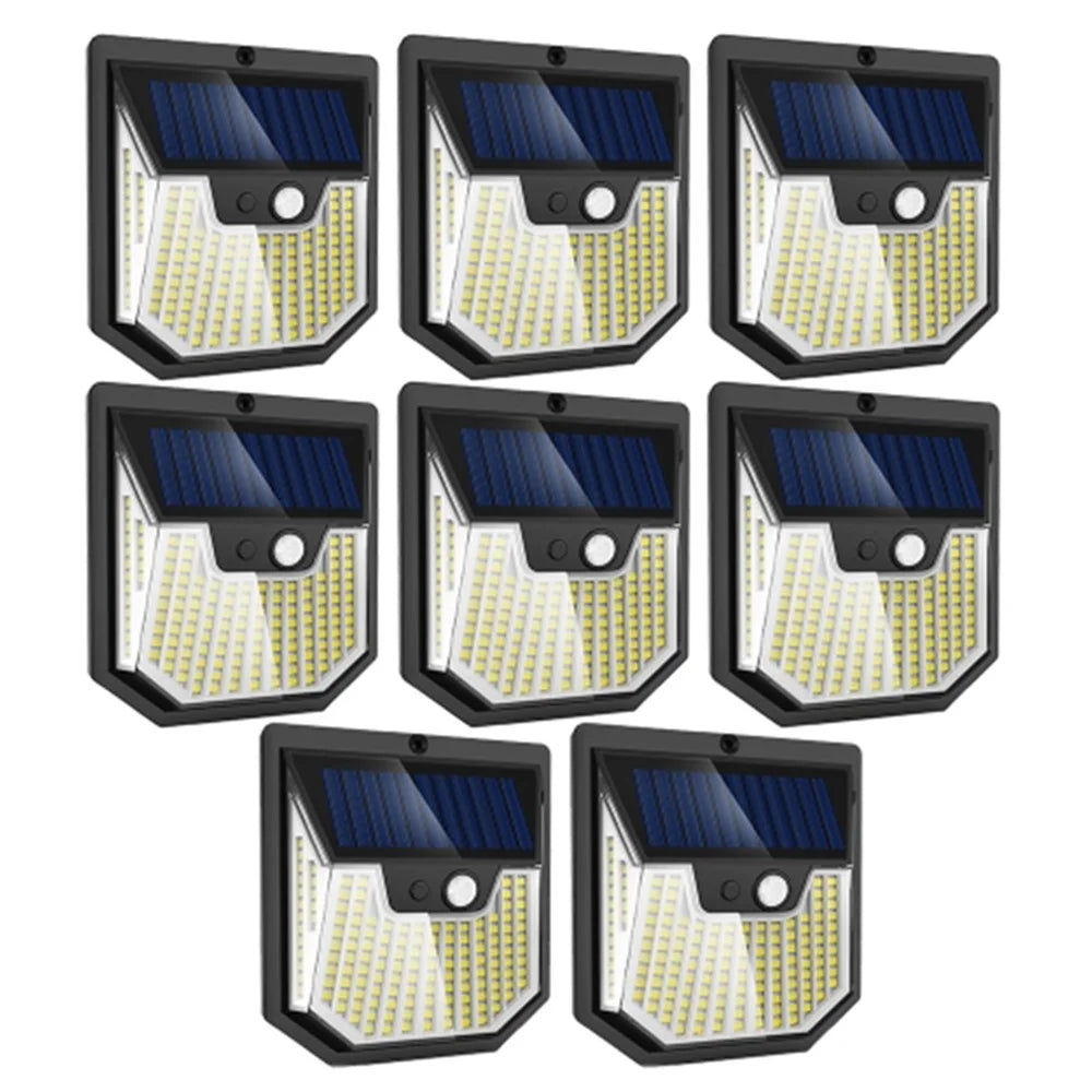 8PCS Waterproof Solar Wall Lights Super Bright Motion Sensor Lamps for Home Patio Garage - 1