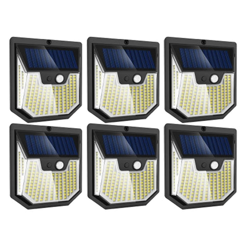 6PCS Outdoor Solar Wall Lights Super Bright Motion Sensor Security Lamps for Patio Garage - 1