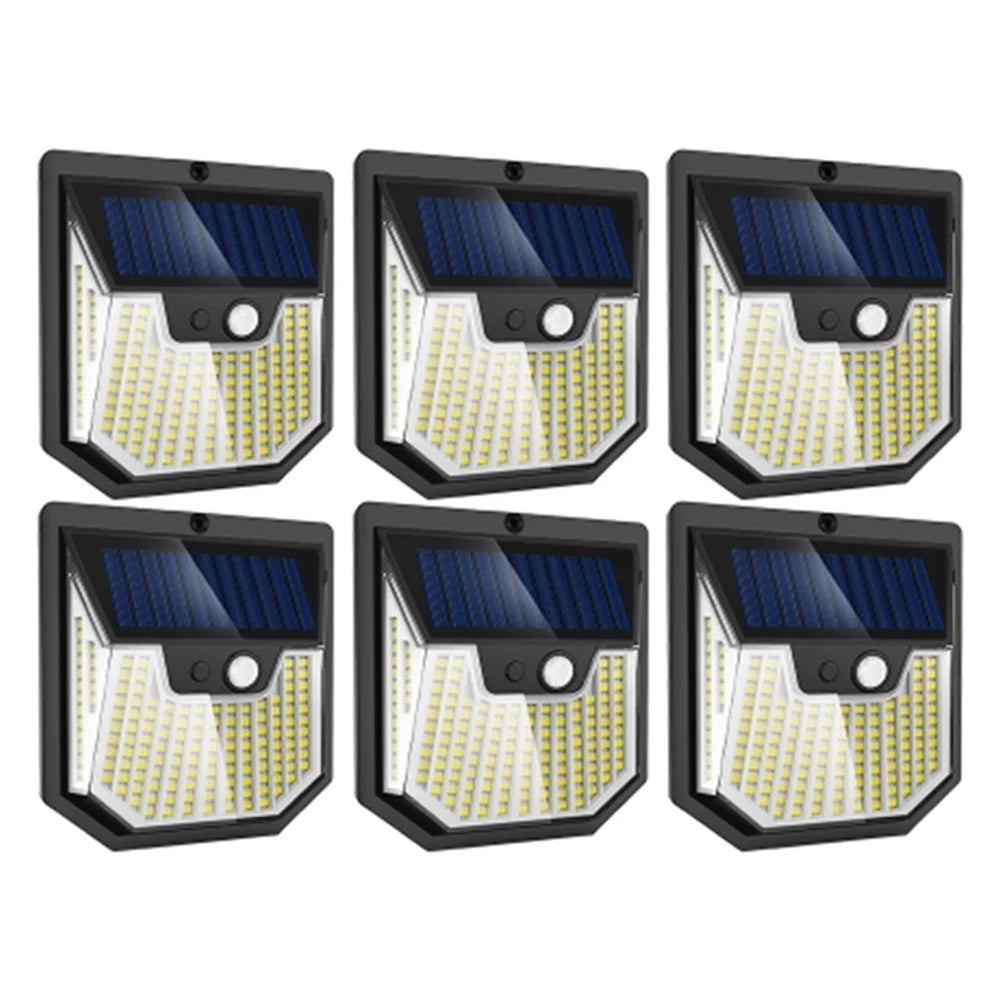 6PCS Outdoor Solar Wall Lights Super Bright Motion Sensor Security Lamps for Patio Garage - 1