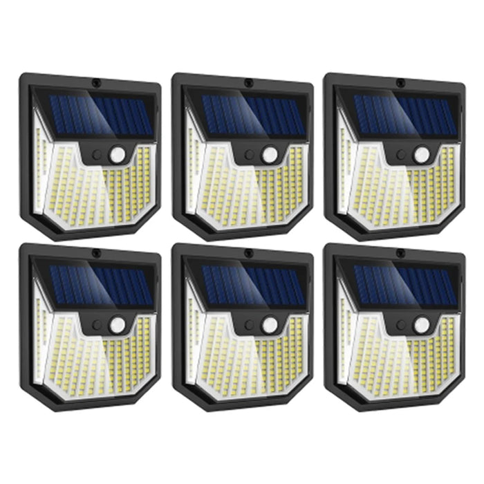 6PCS Outdoor Solar Wall Lights Super Bright Motion Sensor Security Lamps for Patio Garage - 1