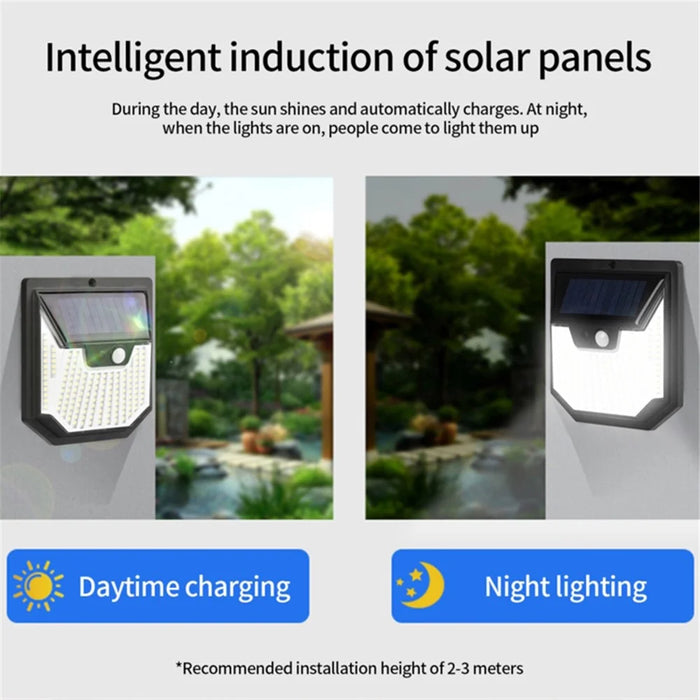 6PCS Outdoor Solar Wall Lights Super Bright Motion Sensor Security Lamps for Patio Garage - 5