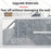 40x500cm Imitation Marble Thicken Self-Adhesive PVC Wallpaper Kitchen Counter Top Anti-Oil Sticker - Jazz White - 3