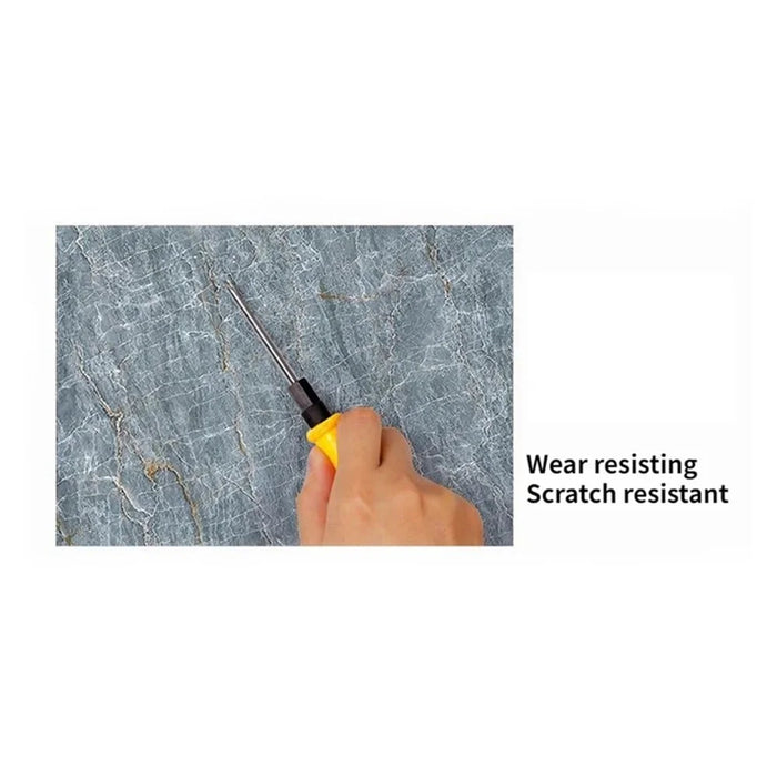 40x500cm Imitation Marble Thicken Self-Adhesive PVC Wallpaper Kitchen Counter Top Anti-Oil Sticker - Jazz White - 5