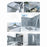 40x500cm Imitation Marble Thicken Self-Adhesive PVC Wallpaper Kitchen Counter Top Anti-Oil Sticker - Jazz White - 6