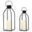 2Pcs / Set Simple Candle Lamp Holder Iron Art Home Garden Desktop Candlestick Ornament, without Candle - 2