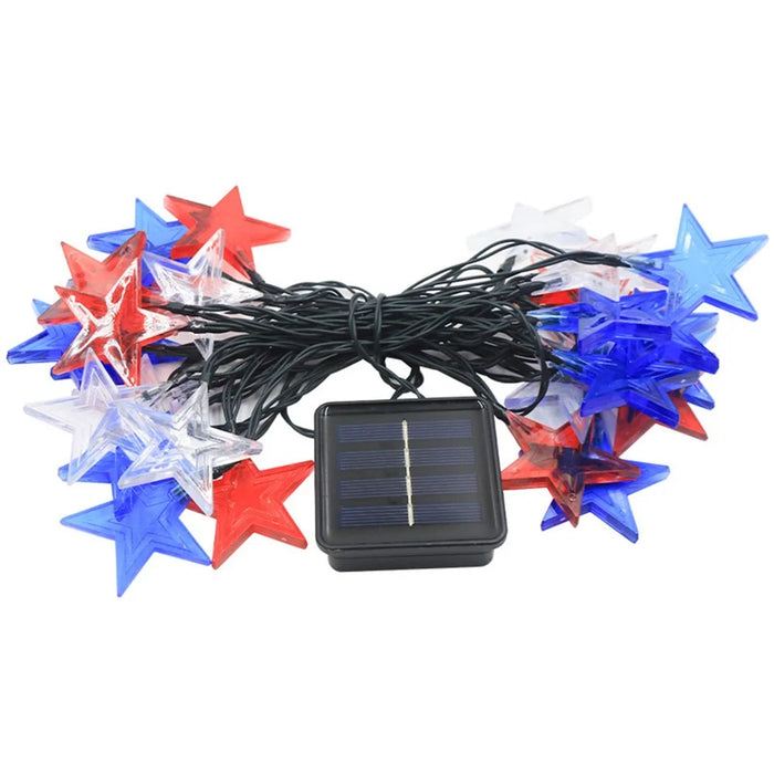 6.5m 30-LED Star Design String Light 8 Modes Solar Outdoor Garden Yard Decorative Lamp - 2