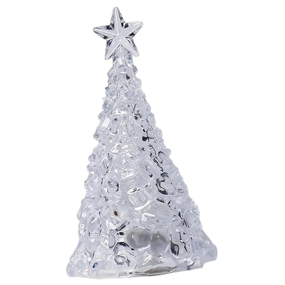 Iceberg Star Tree Design Night Light Bedroom Bedside Desktop Ornament Atmosphere Light, Warm Light - 2