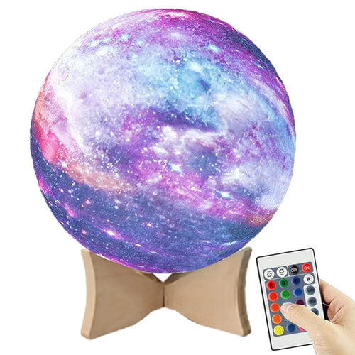 16 Colors LED Moon Light Rechargeable Touch / Tap Control Moon Lamp Home Decor with Remote Control - 1