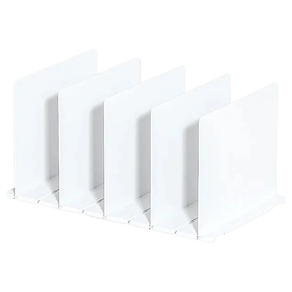 Wardrobe Closet Organizer Shelf 5 Partition Boards Plastic Handbag Storage Rack - 1