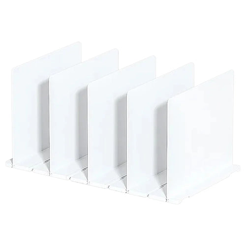 Wardrobe Closet Organizer Shelf 5 Partition Boards Plastic Handbag Storage Rack - 1