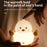 SK-201 Cute Duck Lamp Silicone Night Light LED Bedside Lamp Nursery Nightlight with 30 Minutes Timer - Style A - 3