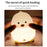 SK-201 Cute Duck Lamp Silicone Night Light LED Bedside Lamp Nursery Nightlight with 30 Minutes Timer - Style A - 5