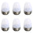 6Pcs Solar Imitation Candle LED Light Garden Yard Decorative Atmosphere Light - White - 1