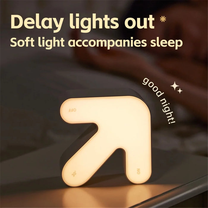 K-1700 3D Arrow Sign Light RGB Creative Night Light DIY Arrow Flip Modern Decorative Lamp - 4