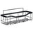 2Pcs / Set 6-Hook Punch-Free Carbon Steel Storage Basket Bathroom Draining Organization Rack - 2
