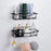 2Pcs / Set 6-Hook Punch-Free Carbon Steel Storage Basket Bathroom Draining Organization Rack - 4