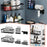 6Pcs / Set 6-Hook Style Punch-Free Carbon Steel Storage Basket Bathroom Draining Organization Rack - 2