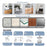 6Pcs / Set 6-Hook Style Punch-Free Carbon Steel Storage Basket Bathroom Draining Organization Rack - 3