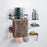 6Pcs / Set 6-Hook Style Punch-Free Carbon Steel Storage Basket Bathroom Draining Organization Rack - 4