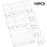 10Pcs / Set Non-Slip Transparent PET Storage Box for Drawers Jewelry Makeup Organizer Container - 1