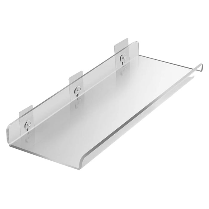 40x10x4cm Transparent Acrylic U-Shaped Display Storage Rack Punch-Free Bathroom Wall Storage Shelf - 1