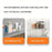 30x10x4cm Transparent Acrylic U-Shaped Display Storage Rack Punch-Free Bathroom Wall Storage Shelf - 3