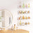30x10x4cm Transparent Acrylic U-Shaped Display Storage Rack Punch-Free Bathroom Wall Storage Shelf - 7