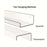 20x10x4cm Transparent Acrylic U-Shaped Display Storage Rack Punch-Free Bathroom Wall Storage Shelf - 4