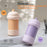 4-in-1 Travel Refillable Bottle Set Portable Squeezed Empty Lotion Shampoo Container - Purple - 2