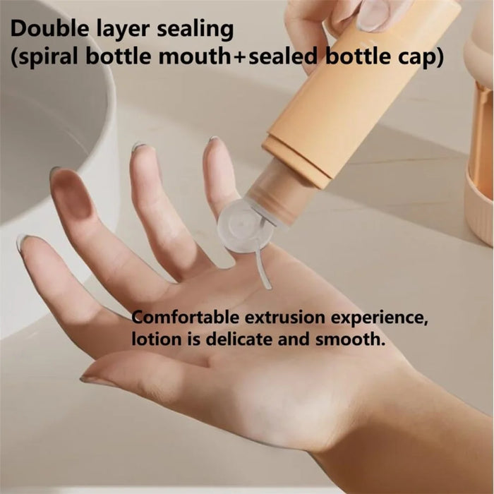 4-in-1 Travel Refillable Bottle Set Portable Squeezed Empty Lotion Shampoo Container - Purple - 5