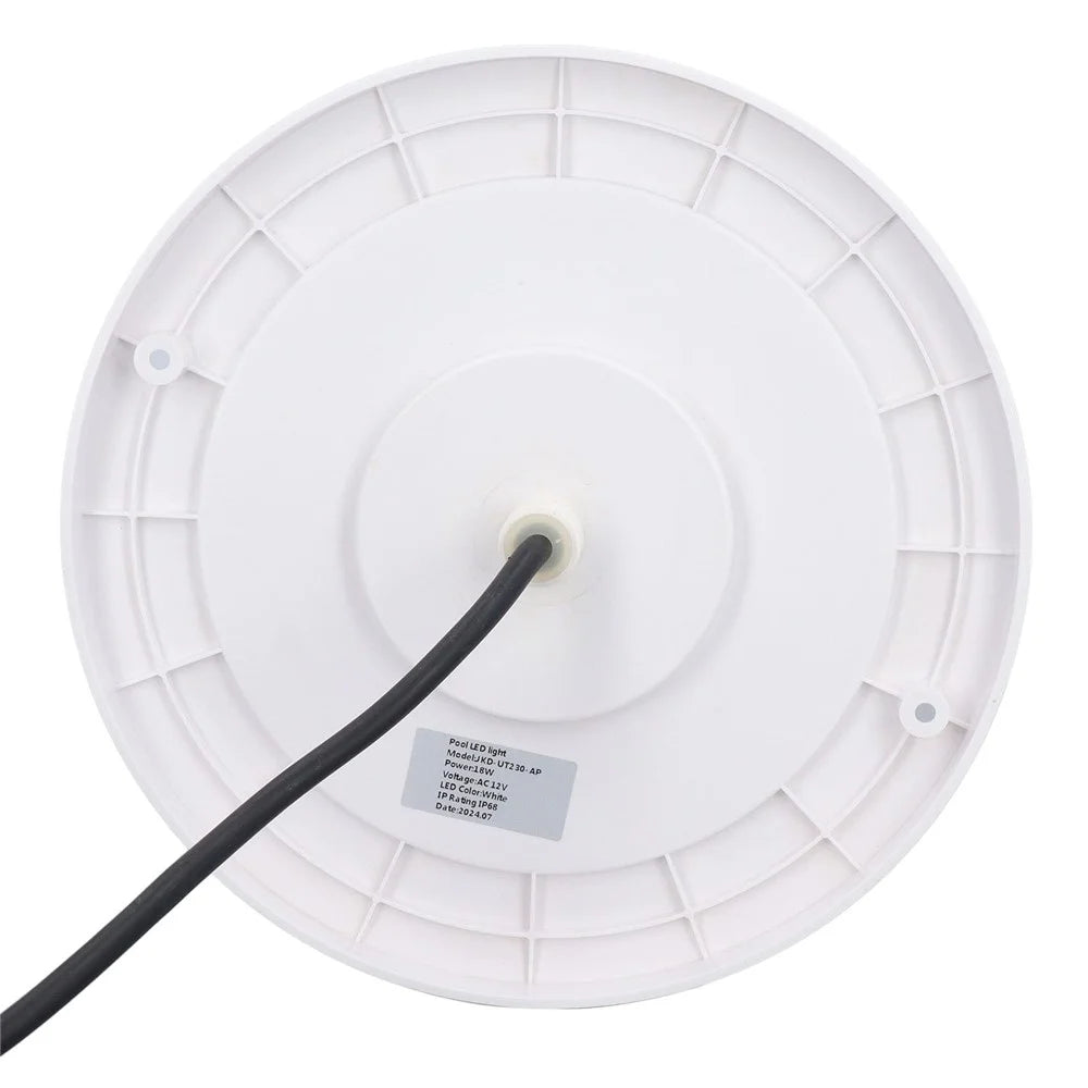 6W 12V Swimming Pool LED Light IP68 Waterproof RGB Underwater Light Submersible Lamp - White Light - 2