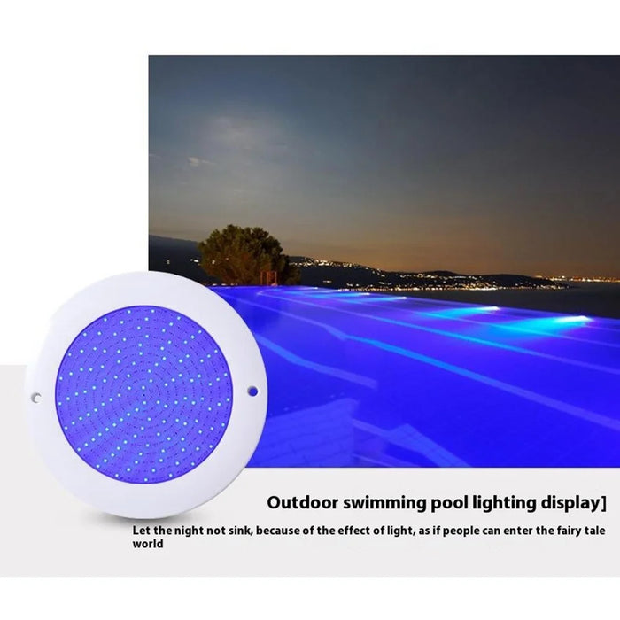 12W 12V Swimming Pool LED Light IP68 Waterproof RGB Underwater Light Submersible Lamp - White Light - 6