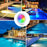 18W 12V Swimming Pool LED Light IP68 Waterproof RGB Underwater Light Submersible Lamp - White Light - 5