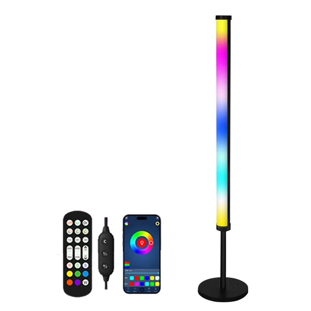 KBB-13 Round Base RGB Desktop Atmosphere Light for PC Gaming Music Rhythm Remote Control LED Lamp - 1