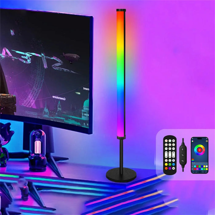 KBB-13 Round Base RGB Desktop Atmosphere Light for PC Gaming Music Rhythm Remote Control LED Lamp - 2
