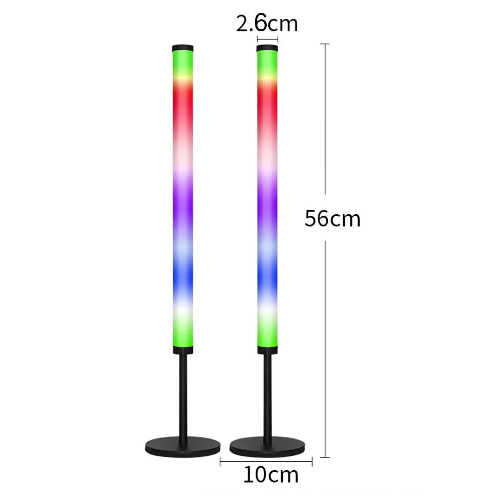 KBB-13 2Pcs Round Base RGB Desktop Atmosphere Light with 1Pc Remote Control for PC Gaming Music Rhythm - 7