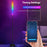 KBB-15 Wall Corner Atmosphere Lamp Sound Pickup Timer RGB Floor Light with Remote - 5