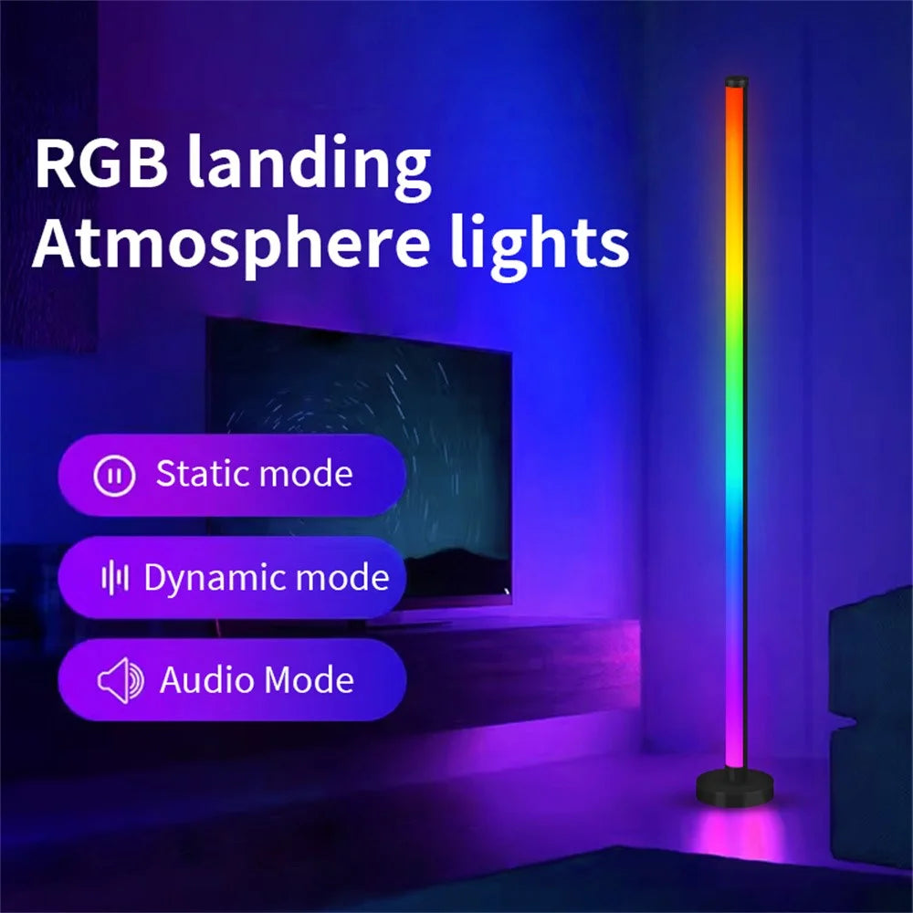 KBB-18 2Pcs Floor Light 1000+ Lighting Modes RGB Sound Pickup Wall Corner Atmosphere Lamp - 5