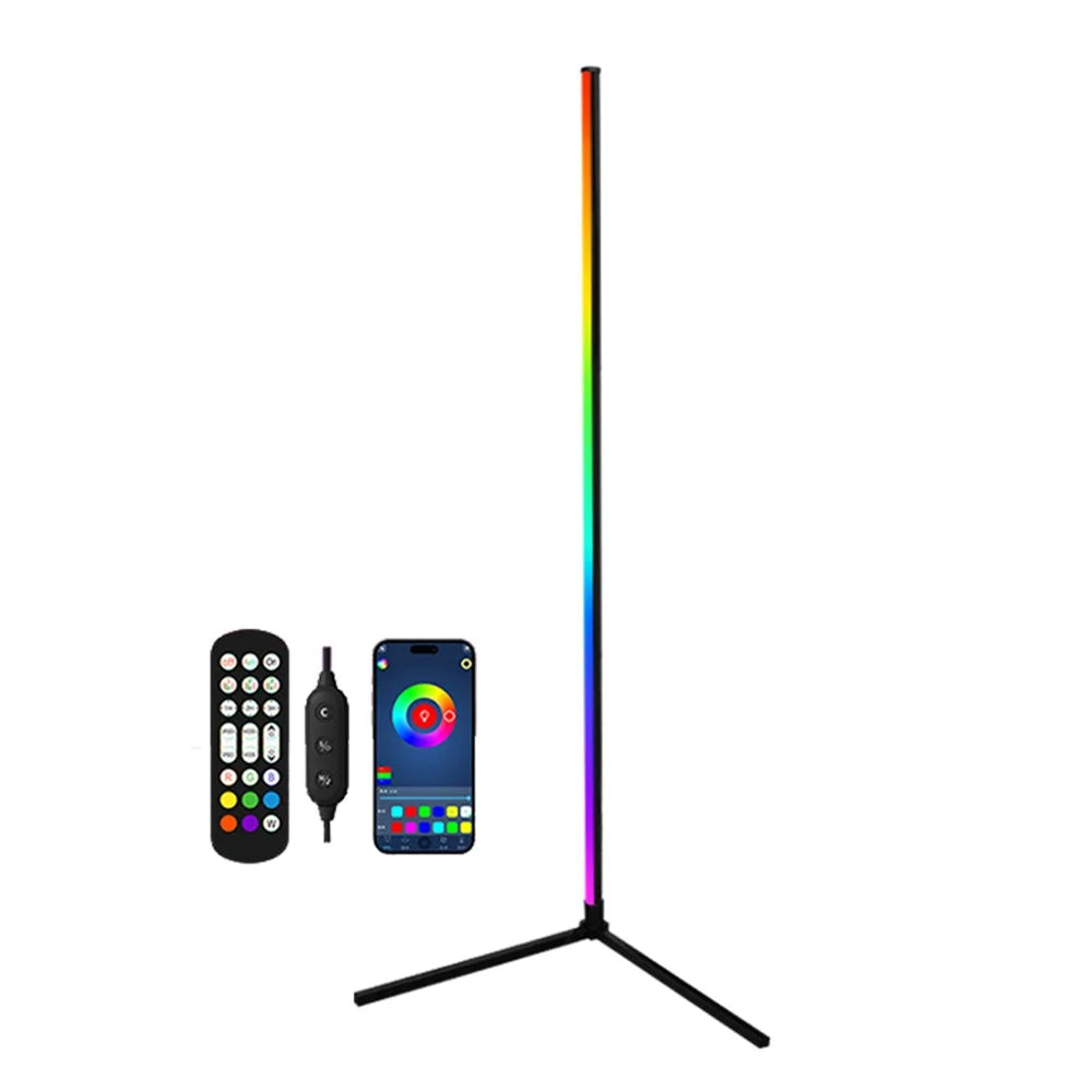 KBB-19 Wall Corner Sound Pickup RGB Atmosphere Lamp L-Shaped Base Splicing Floor Light - 1