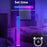 KBB-21 Star Hole Design RGB Floor Pickup Light Bedroom Living Room Cylindrical Atmosphere Lamp - 4