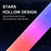 KBB-21 Star Hole Design RGB Floor Pickup Light Bedroom Living Room Cylindrical Atmosphere Lamp - 6