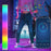 KBB-21 Star Hole Design RGB Floor Pickup Light Bedroom Living Room Cylindrical Atmosphere Lamp - 7